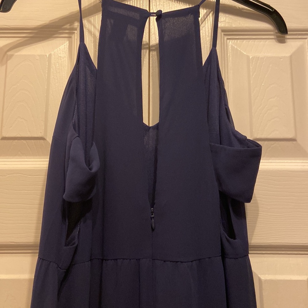 Forever 21 Navy Blue Maxi Dress with side and back cut-outs